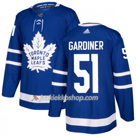 Miehille NHL Toronto Maple Leafs Pelipaita Jake Gardiner 51 Adidas 2017-2018 Sininen Authentic